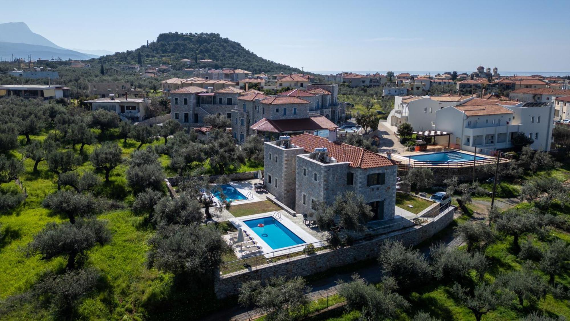 Torri Di Pietra Villa Stoupa Exterior photo